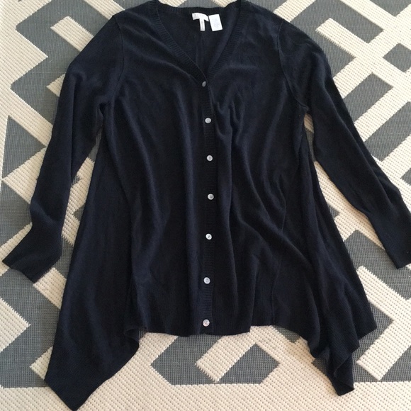 LOGO by Lori Goldstein Tops - LOGO by Lori Goldstein black Cardigan